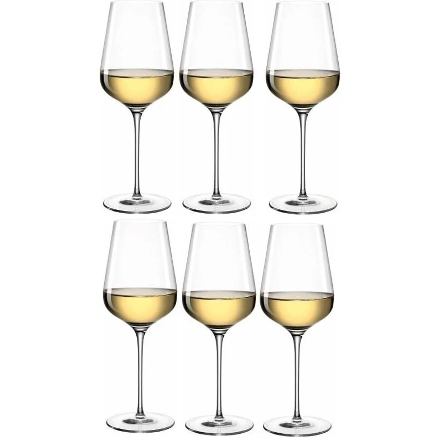 Weissweingläser-Set Leonardo transparent Kristallglas H 25 cm 0.58 l 6 Stk