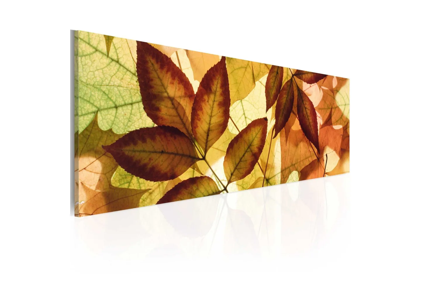 Tavla Kollage Löv 135x45 cm -