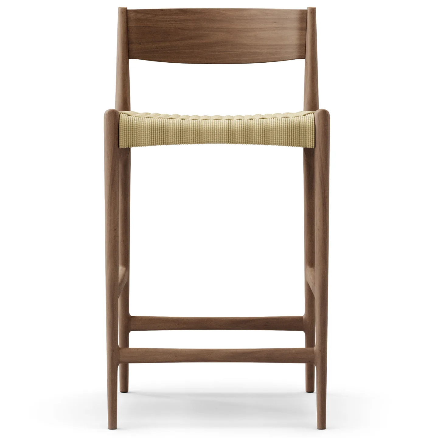 Dk3 - Pia Counter Stool W47 x D43 x H85 cm Walnut - oil - Barstolar - Poul Cadovius - Brun - Trä