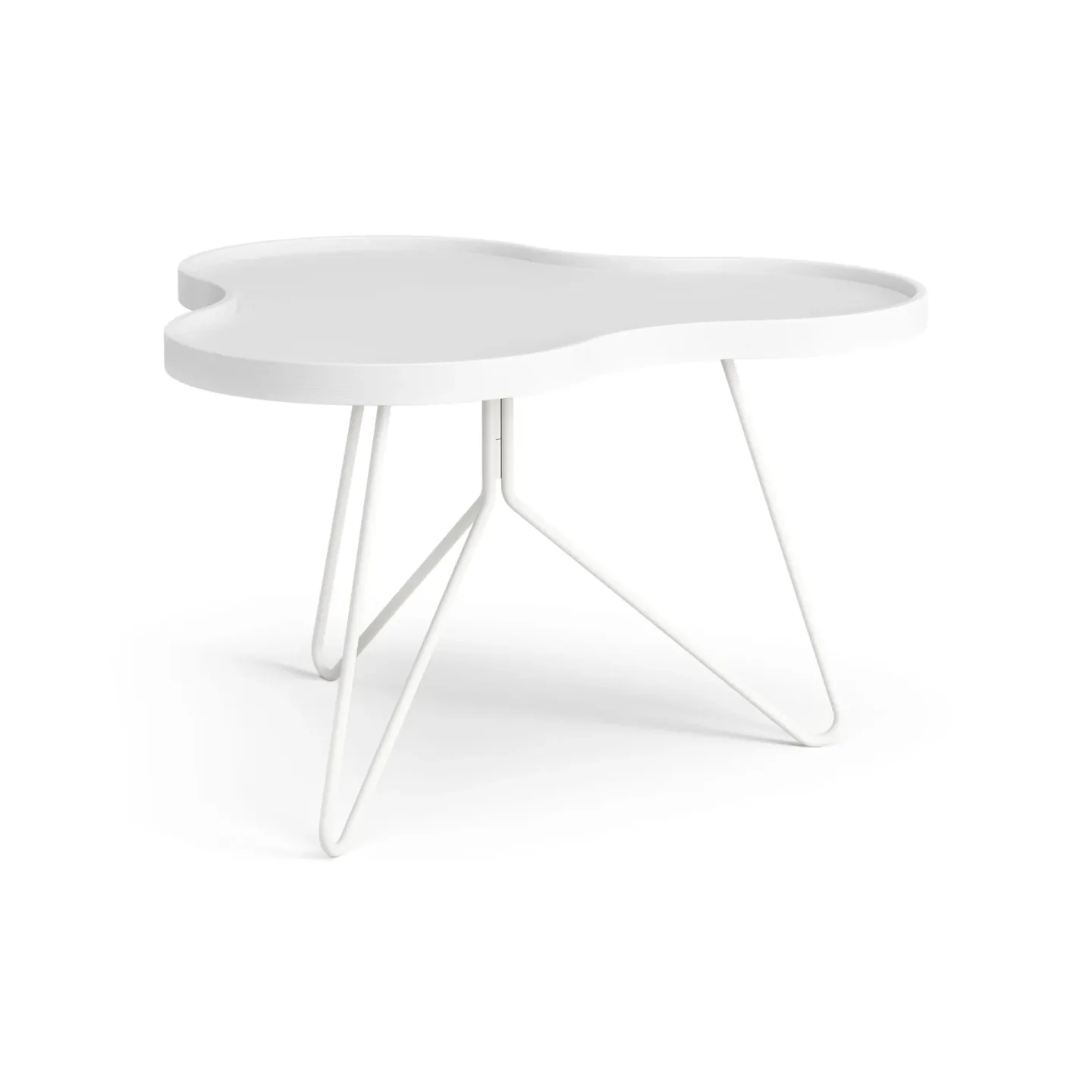 Swedese Flower mono Tisch 62 x 66cm H39 cm Esche weiß lasiert