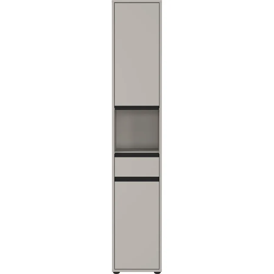 Hochschrank Christine steingrau Holzwerkstoff B 33 T 34 H 181 cm
