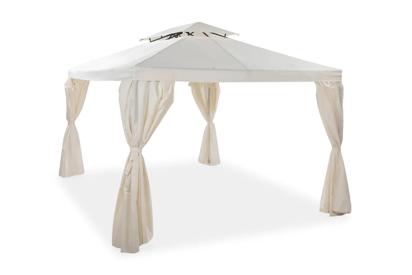 Bermuda Komplett Paviljong 3x3 m - Naturvit