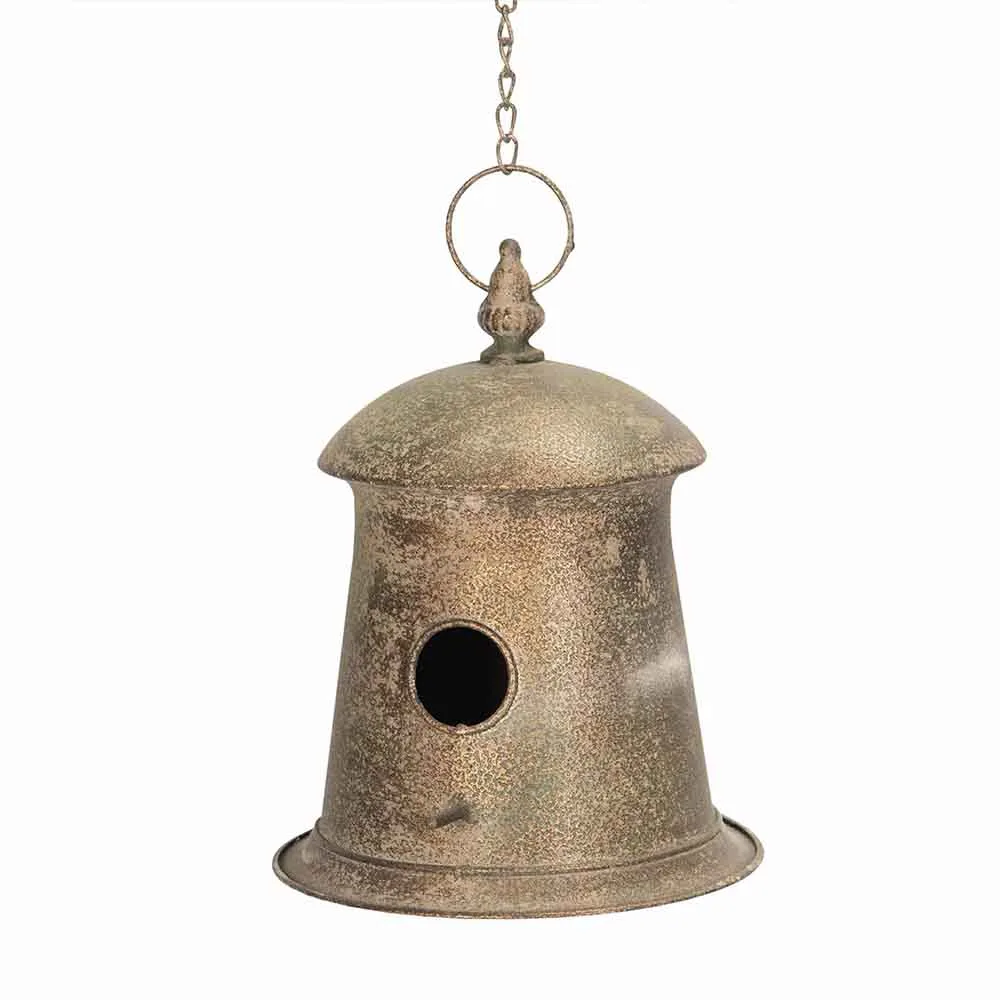 Fågelbo Kvittra Metall Grön