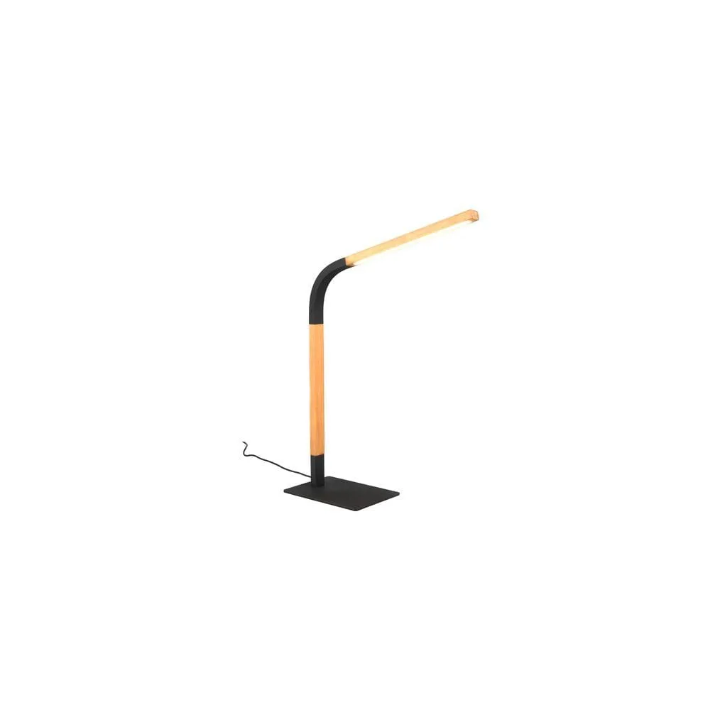 Bordslampa Norris - Mattsvart/trä