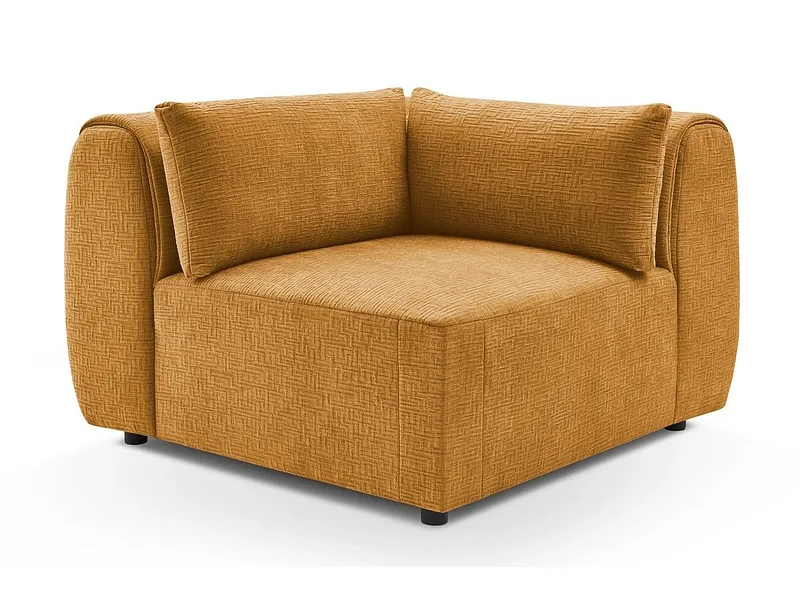 Ecke für modulare Sofas BOBOCHIC JEANNE Stoff mit Textur gelb