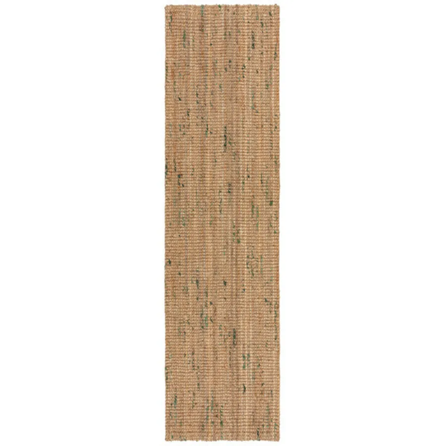 Teppich Tsumugi Braun/Grün Jute 60 cm 300 cm