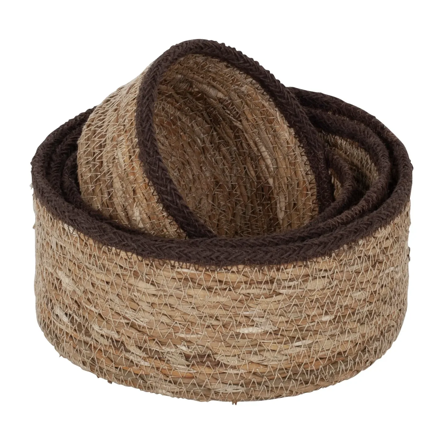 Dixie Emil Seegraskorb small 4er Pack Natur-braun