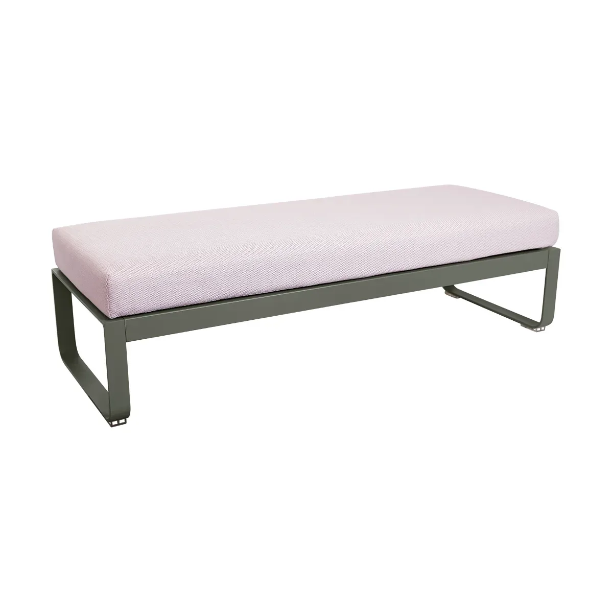 Fermob Bellevie 2-sits fotpall Rosemary (grön)-pearl