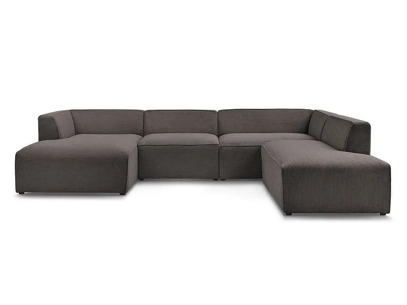 Wohnlandschaft BOBOCHIC MEGEVE Cord-Stoff rotbraun