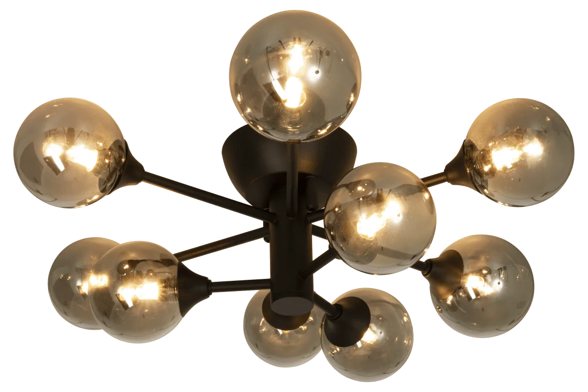Aneta Lighting - Cosmos 52cm - Takplafond - Svart