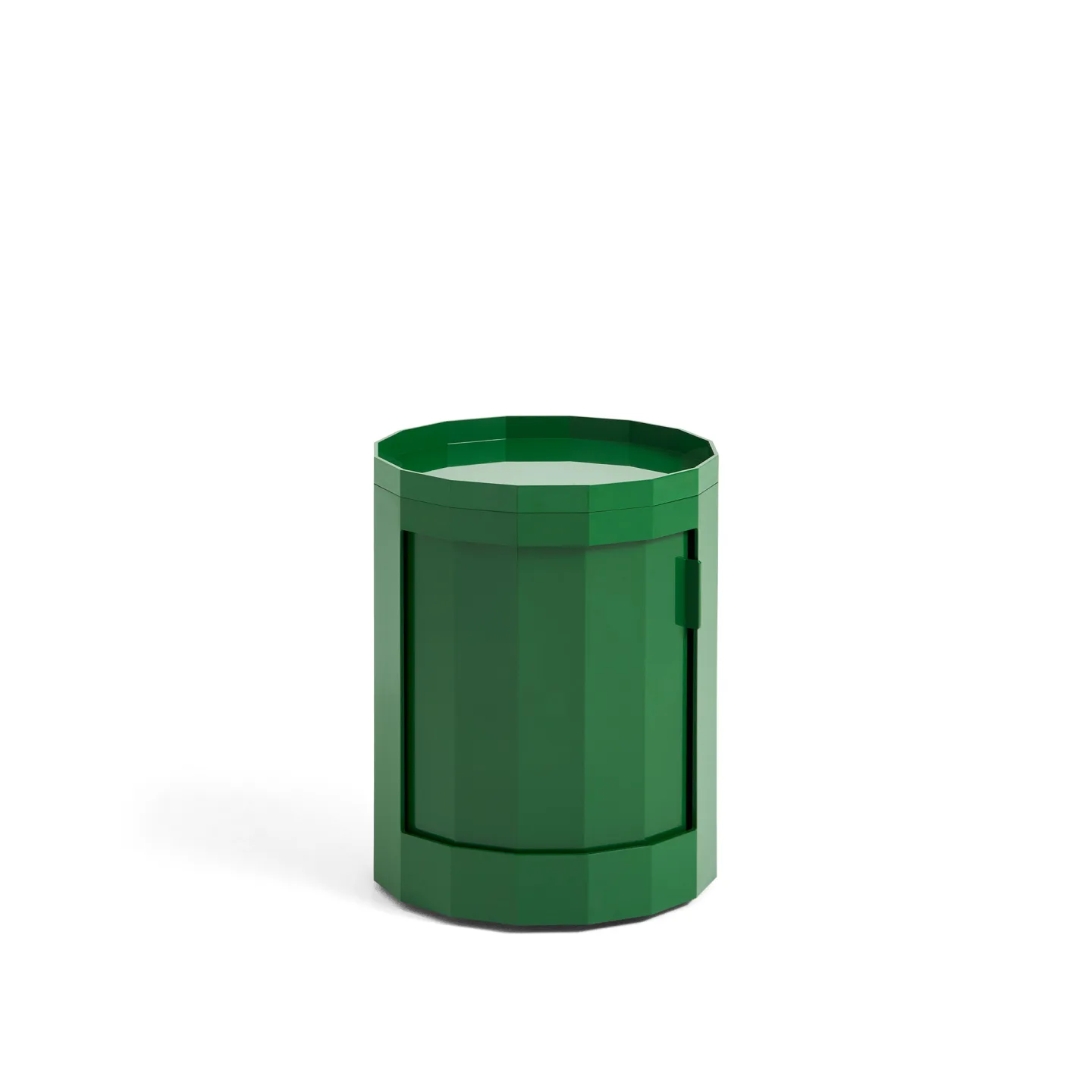 HAY - Facet Cabinet Incl. Feet And Castors Low Spinach Green - Sidobord - Stefan Scholten - Grön - Plast
