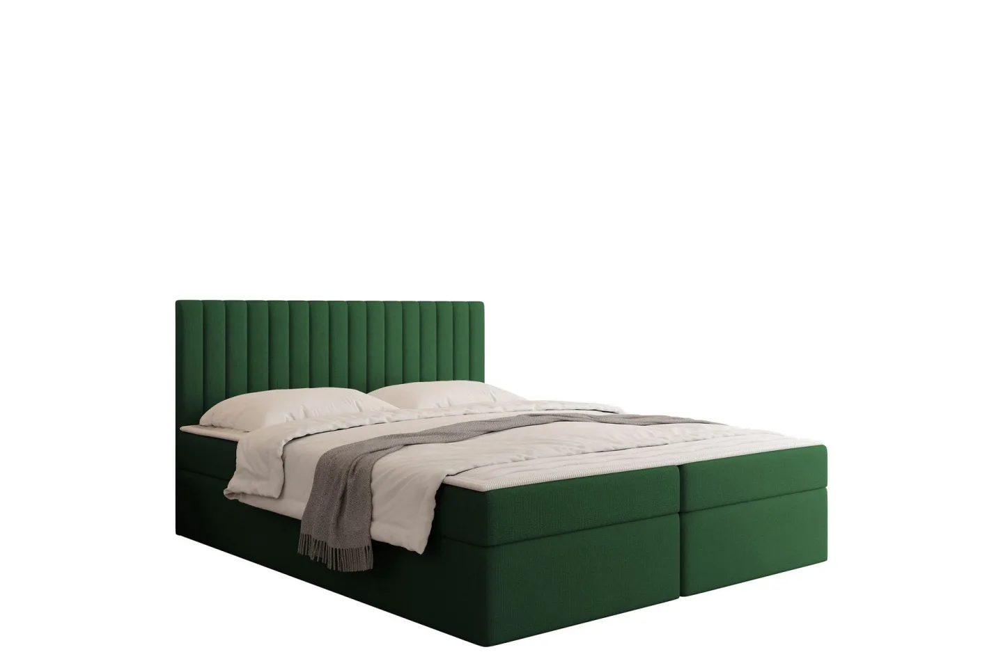 Calrosor Sängpaket Kontinentalsäng med Förvaring 140x200 cm - Grön