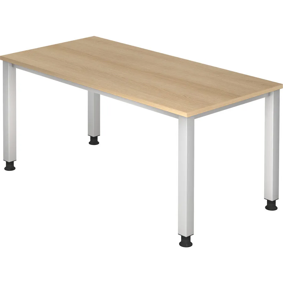 Schreibtisch Office eiche Holzwerkstoff Höhenverstellbar B 160 T 80 cm
