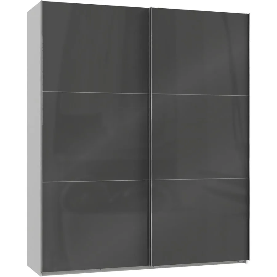 Kleiderschrank Sanko grau Holzwerkstoff B 200 cm