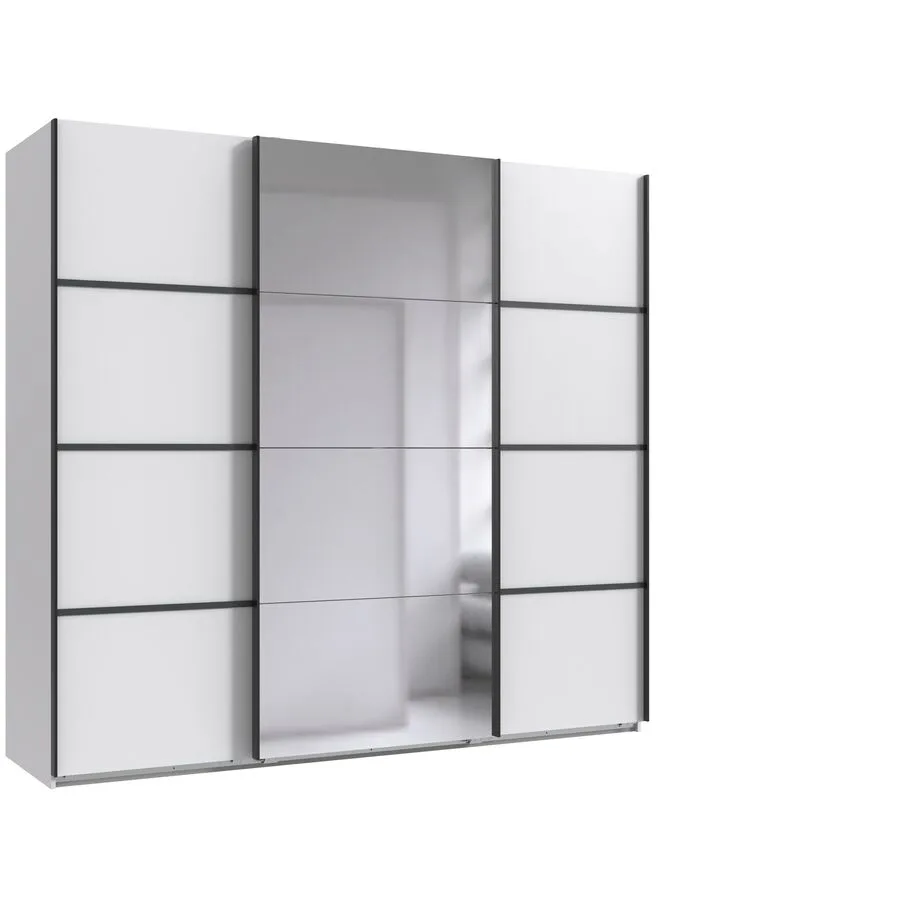 Kleiderschrank Jurky weiss Holzwerkstoff B 225 cm
