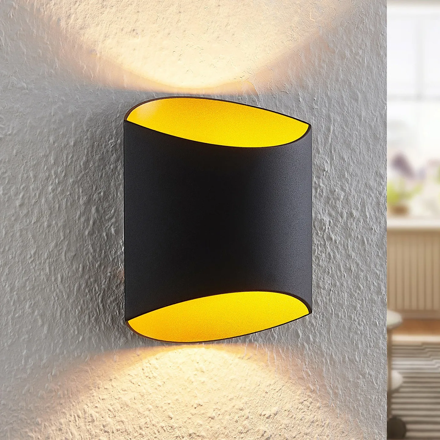 Vilja Wandleuchte Black/Gold - Arcchio - Flurbereich - Modern - Metall - Mehrflammig