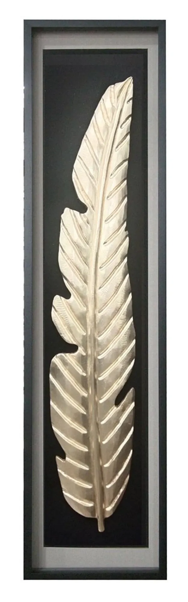 Gilde Bild Golden Feather, Blattmotiv, Gold H: 160 cm | Schubiger Möbel
