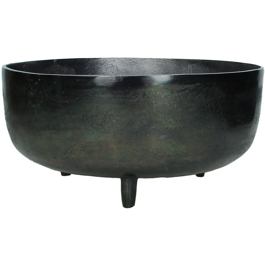 Blumentopf Bloem Schwarz Aluminium 32 cm 15.5 cm
