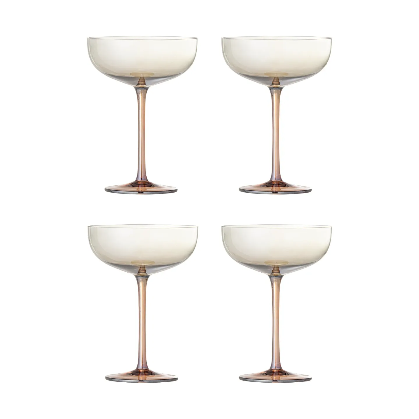 Bloomingville Aston Cocktailglas 4-teilig Bronze