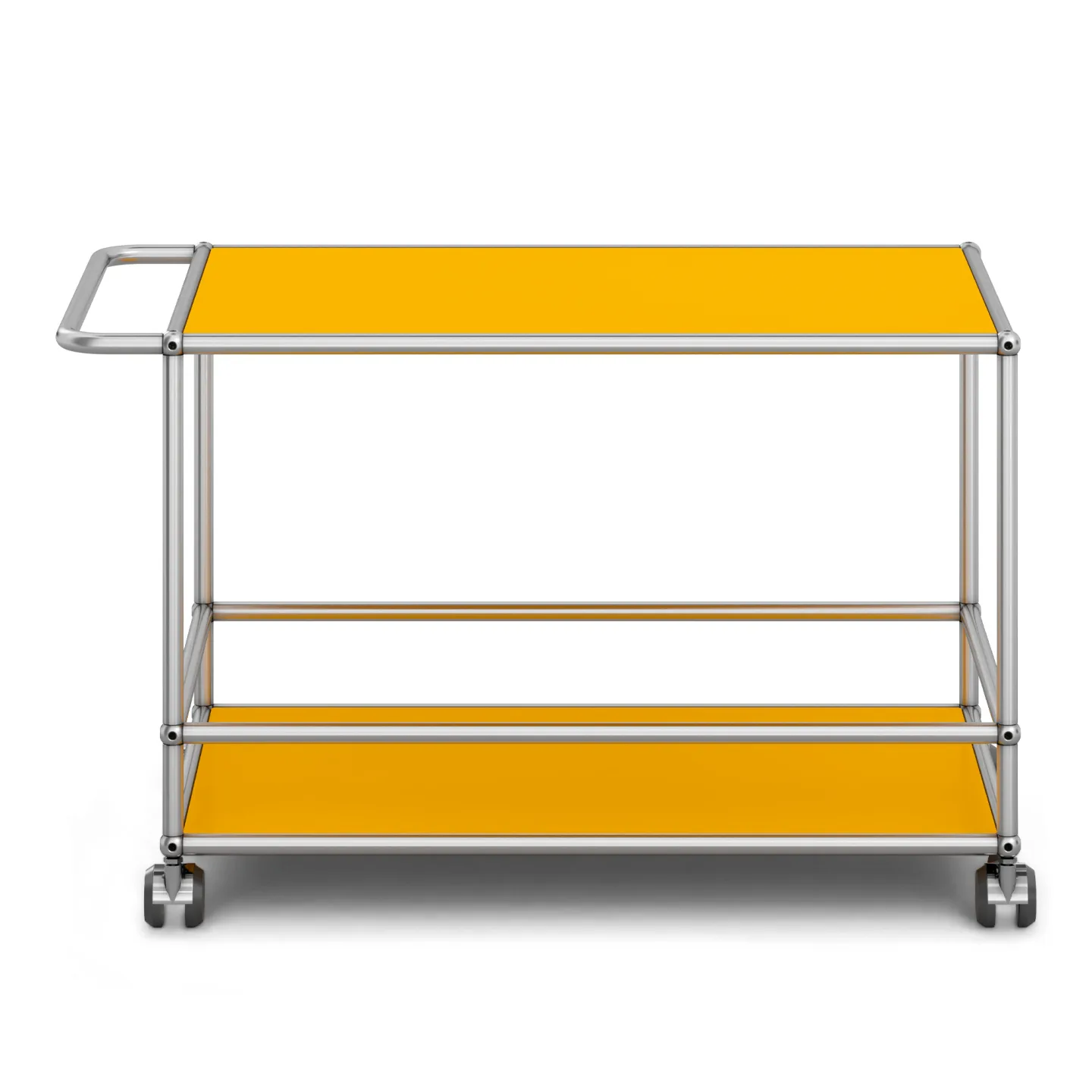 USM - USM Haller Serving Trolley L Golden Yellow - Serveringsvagnar - Fritz Haller & Paul Schärer - Gul - Metall