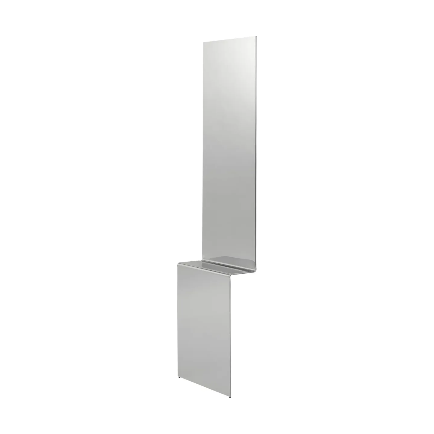 Muuto Pleat Wandspiegel Polierter Stahl, 227x57 cm