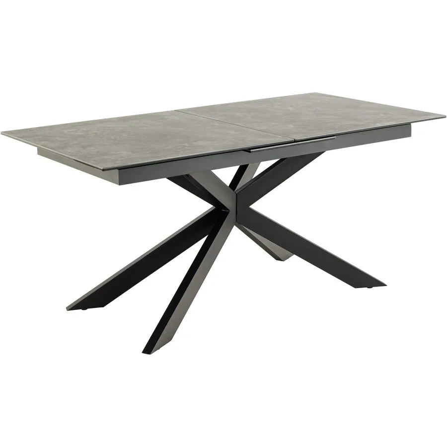 Esstisch Irwine schwarz Glaskeramik B 168 T 90 cm