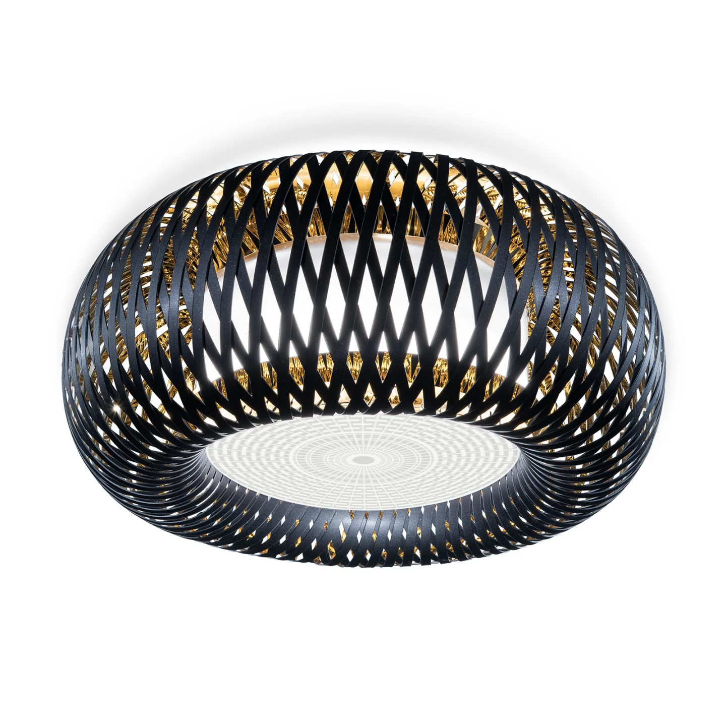 Kalatos Deckenleuchte/Wandleuchte Black/Gold - Slamp - Wohnzimmer - Design - Kunststoff - Rund