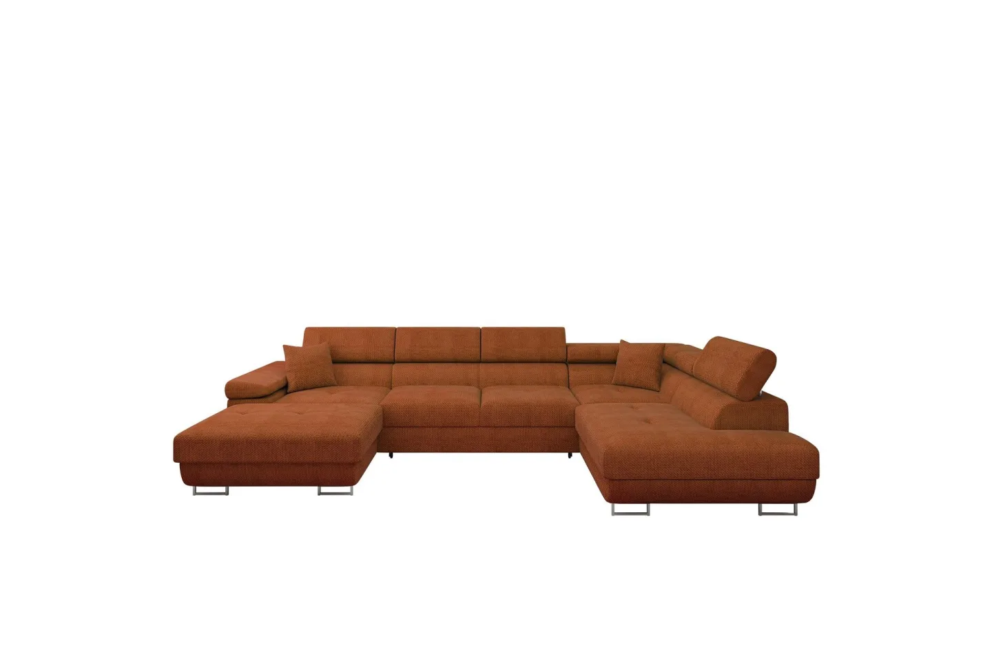 Gabina Soffa med Divan och Schäslong 4-sits - Orange