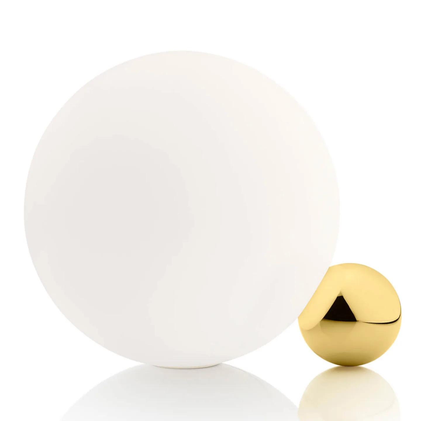 Copycat Tischleuchte Gold - Flos - Wohnzimmer - Design - Glas - Kugel