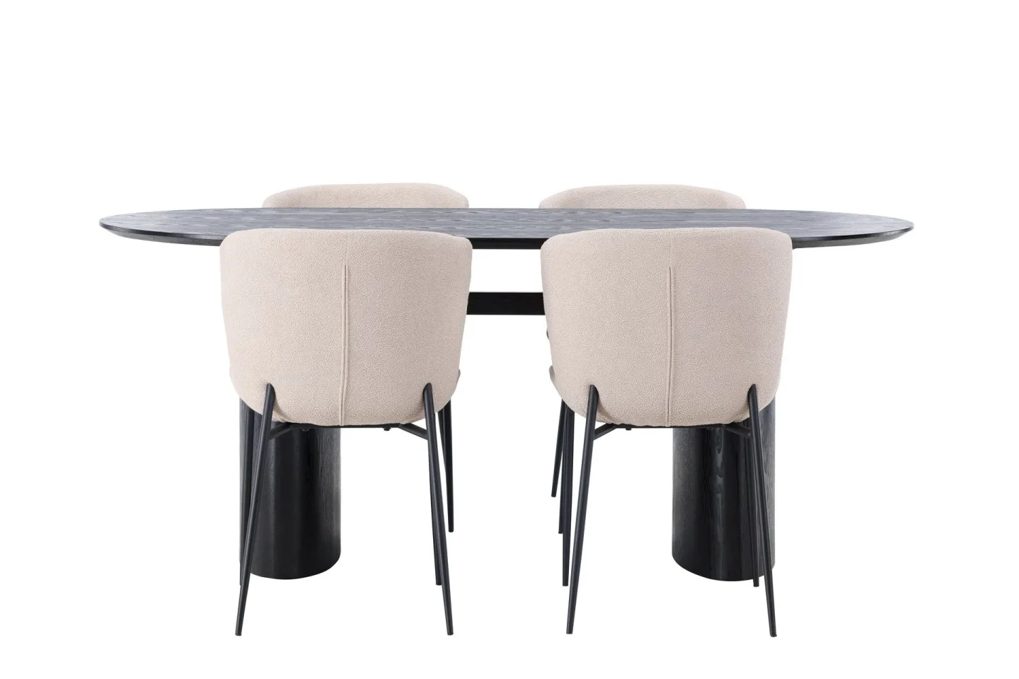Isolde Matgrupp 180 cm Oval med 4 Modesto stolar - Beige