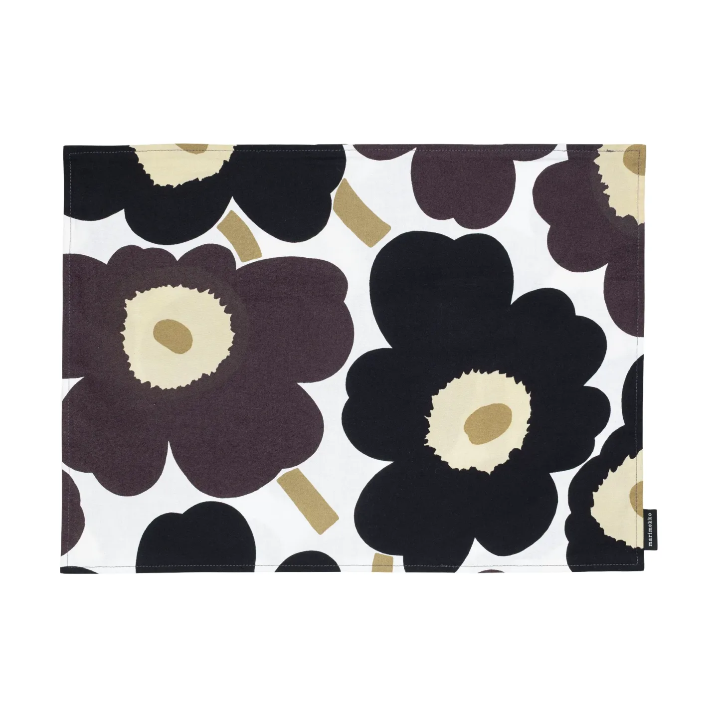 Marimekko Pieni unikko Tischset Acryl White-dark grey-beige
