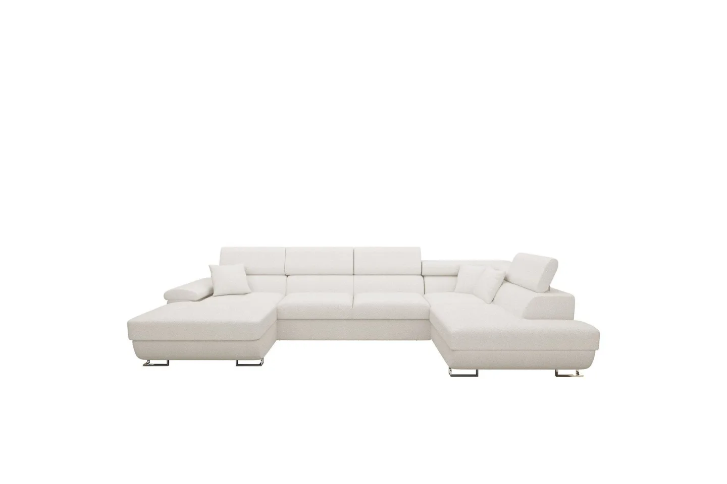 Reginia Soffa med Divan och Schäslong 4-sits - Vit