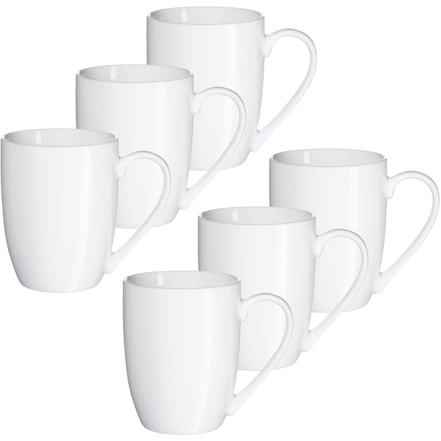MÄSER Kaffeebecher-Set 6-tlg. Modesta Weiss Porzellan