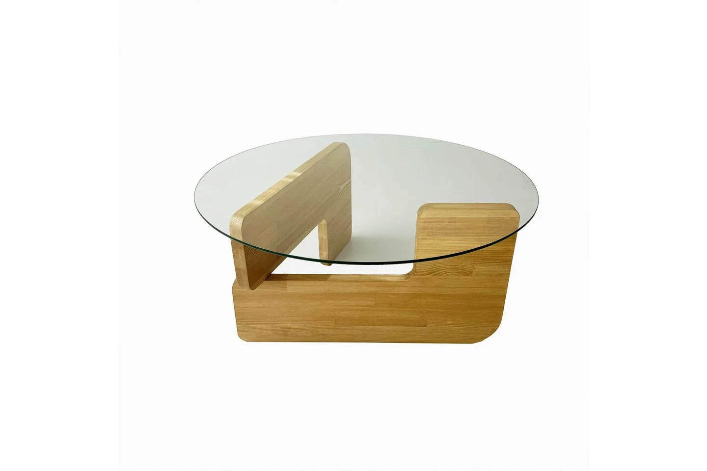 Mijara Soffbord 75 cm - Ek/Transparent