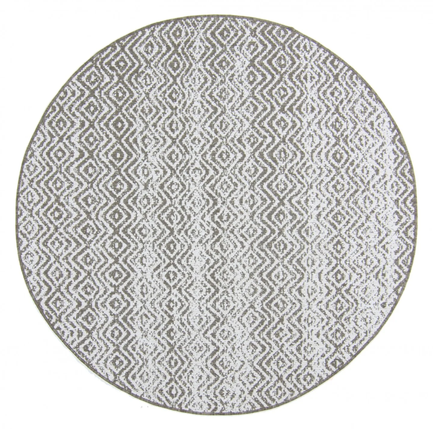 Rundt teppe - Harstad (brun) (Størrelse: Ø 120 cm)