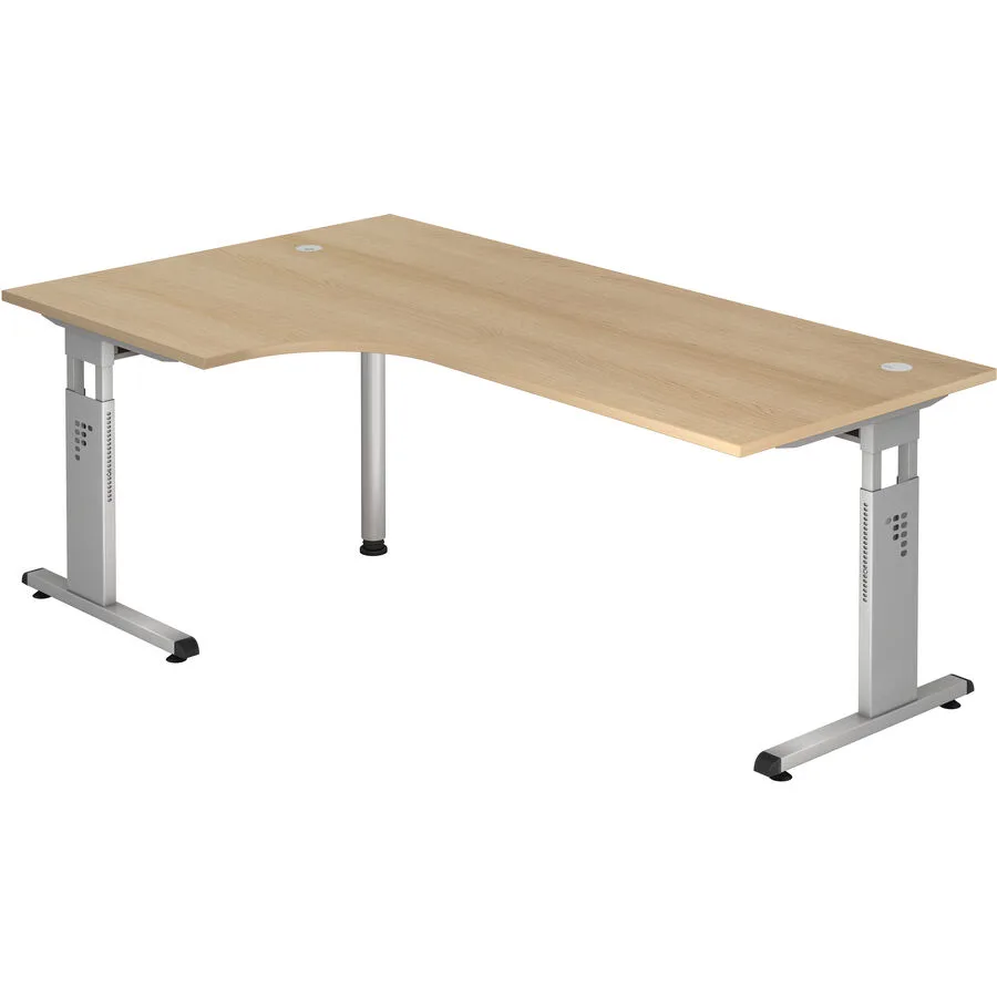 Schreibtisch Office eiche Holzwerkstoff B 200 T 120 cm