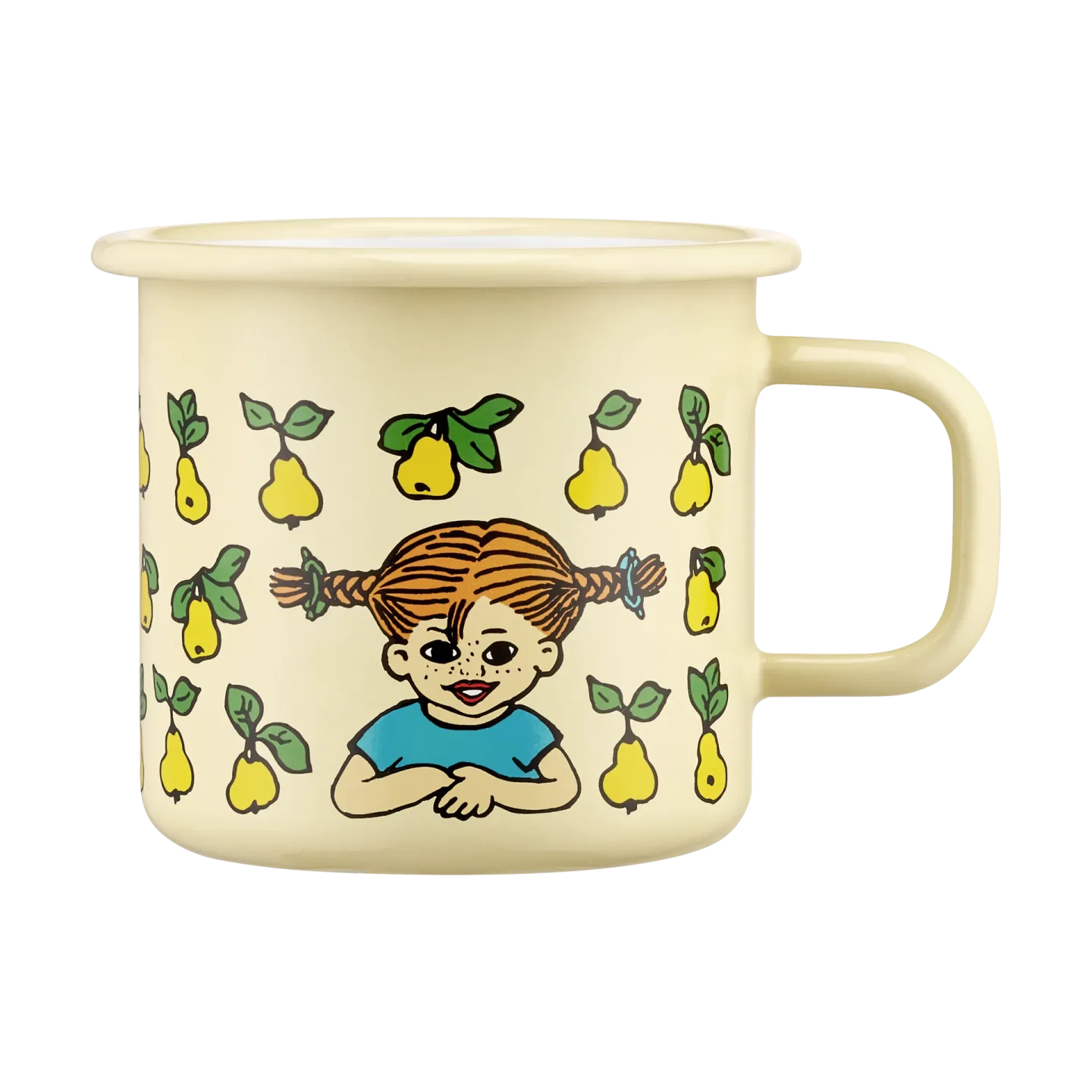 Muurla Pippi longstocking Emaillierte Tasse 3,7 dl Fruits