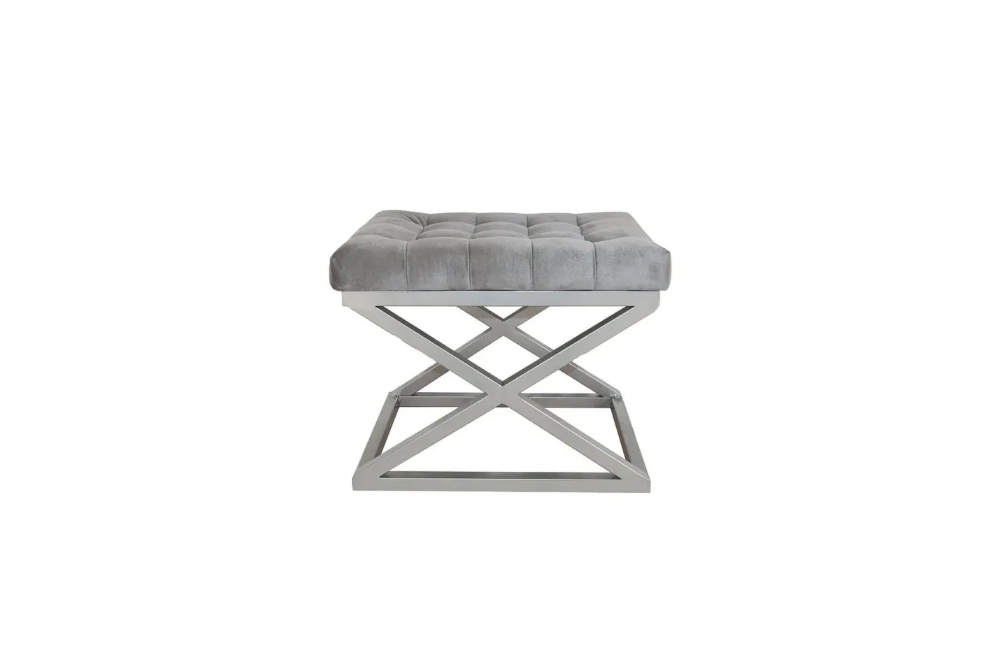 Gillie Sittpuff 40 cm - Silver/Grå