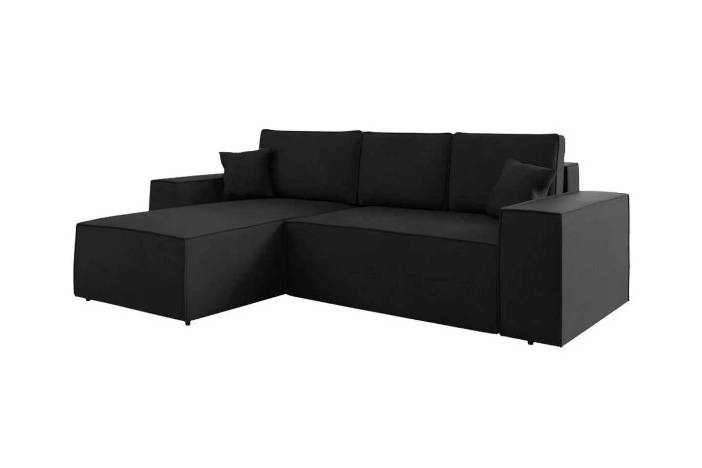 Knocklong 3-sits Hörnbäddsoffa - Svart
