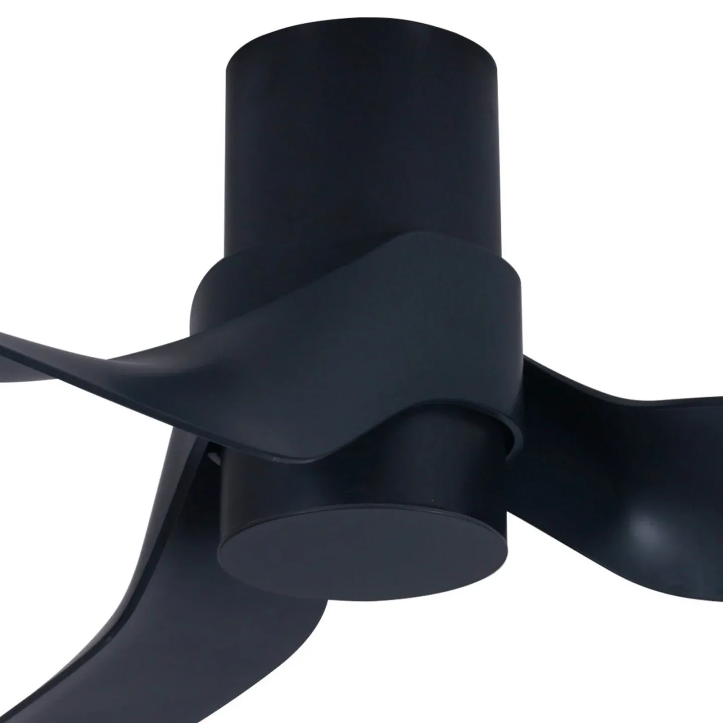 Nautica takfläkt med belysning, svart, tystgående – Beacon Beacon Lighting - Vardagsrum - Modern - Plast