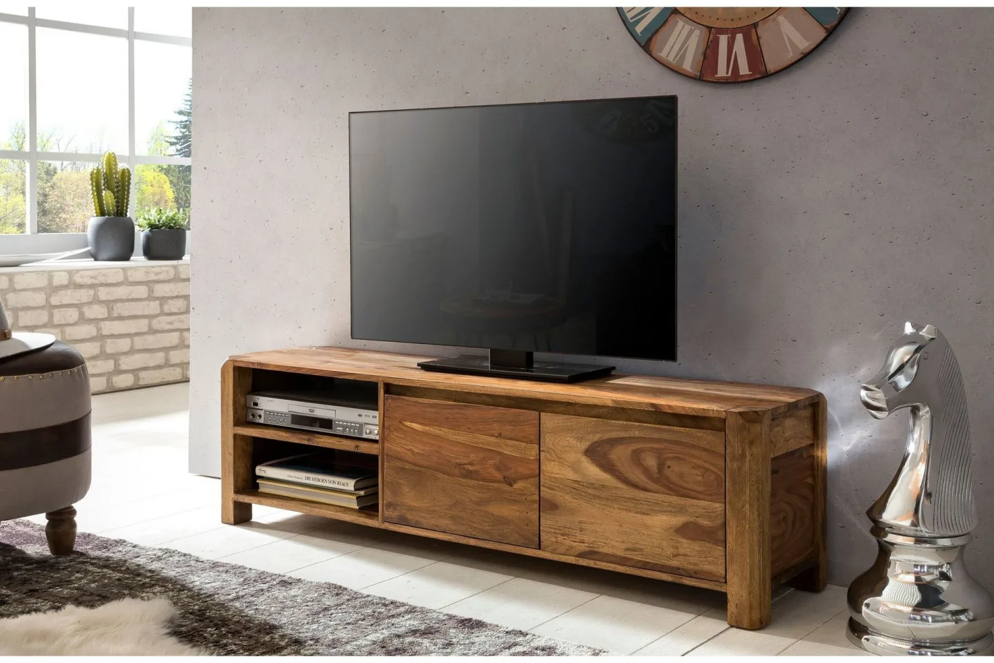 Hafsah TV-Bänk 140 cm - Trä/natur