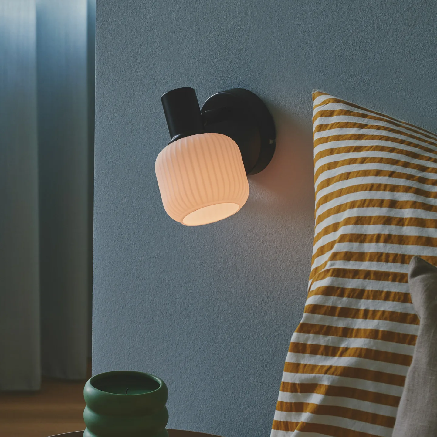 Milford Mini Wandleuchte Black - Nordlux - Schlafzimmer - Metall - Einflammig