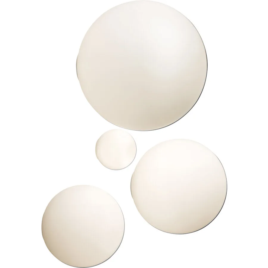 Designer-Wandlampe Artemide Dioscuri E14 dimmbar D 14 cm - Farbe: weiss - Material: Glas