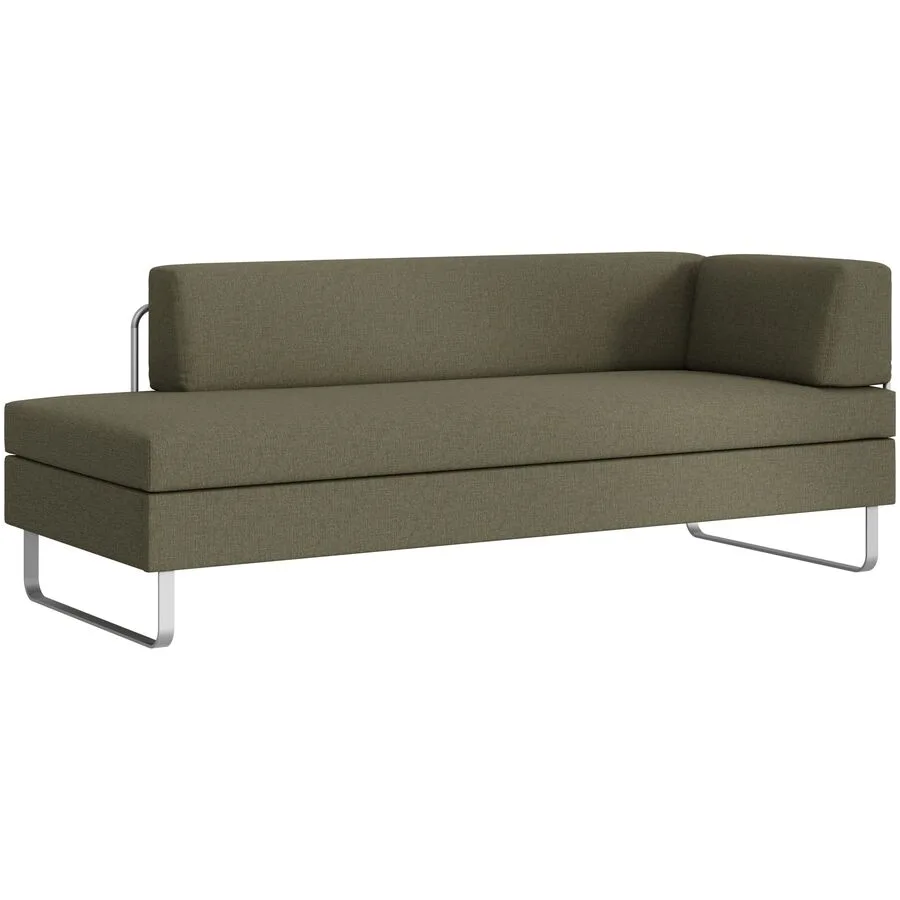 SWISS PLUS Bettsofa Bed for Living Singolo olive Stoff B 205 T 85 cm - Möbel Konfigurator: Traummöbel individuell zusammenstellen - Schweizer