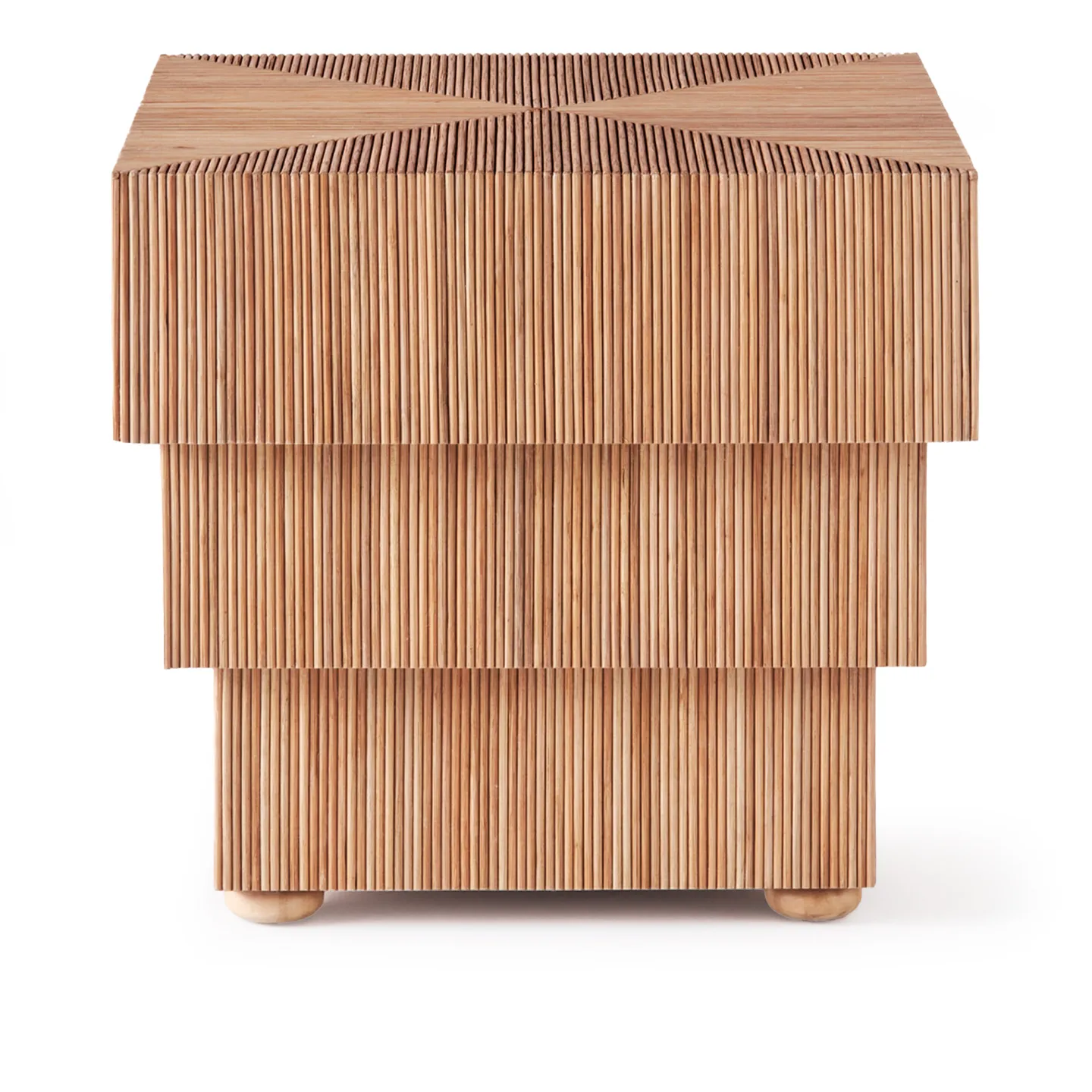 Dusty Deco - Mikado Side Table Square - Sidobord - Edin & Lina Kjellvertz - Brun - Naturmaterial