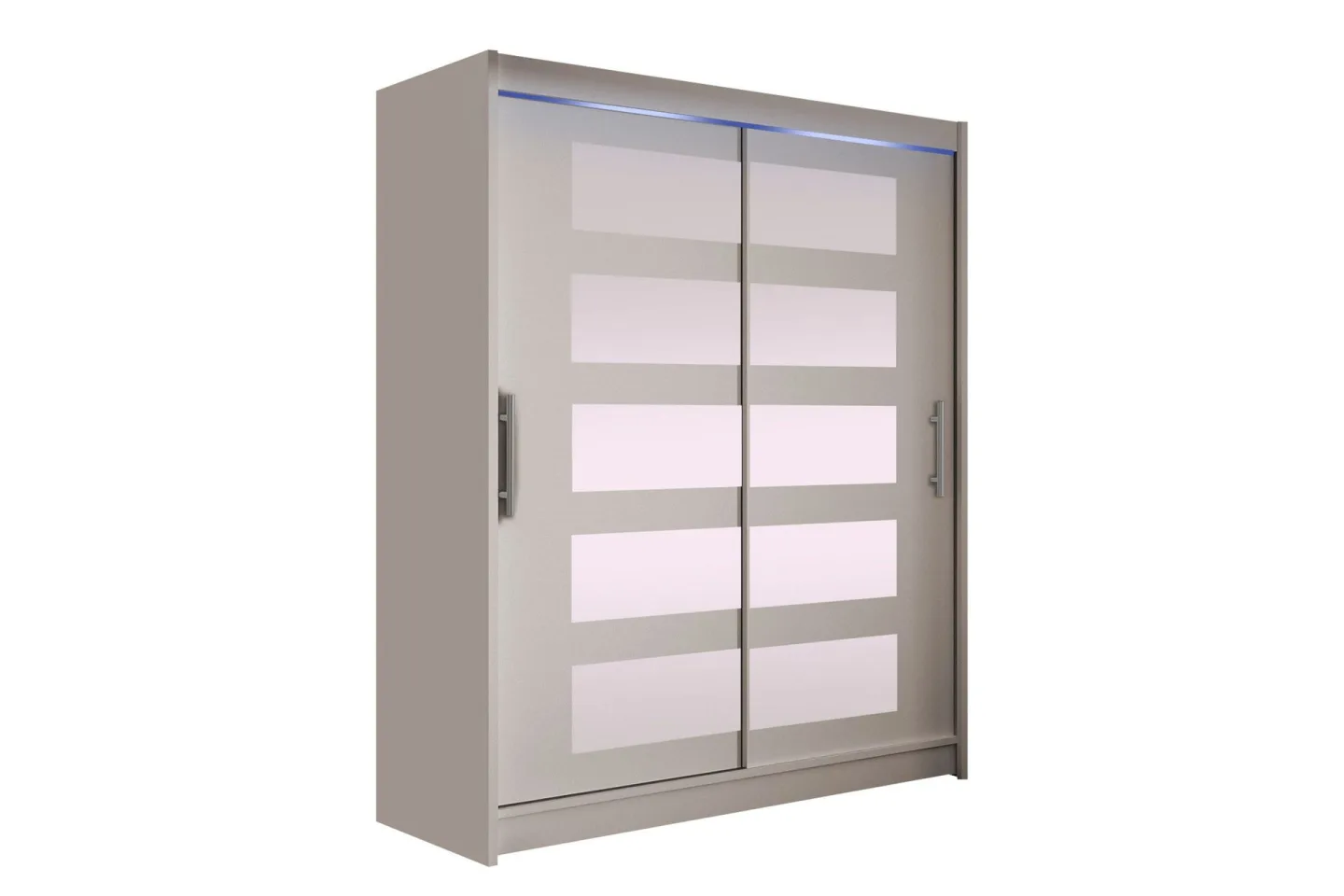 Bay Garderob m. Spegel 150x200 cm - Beige