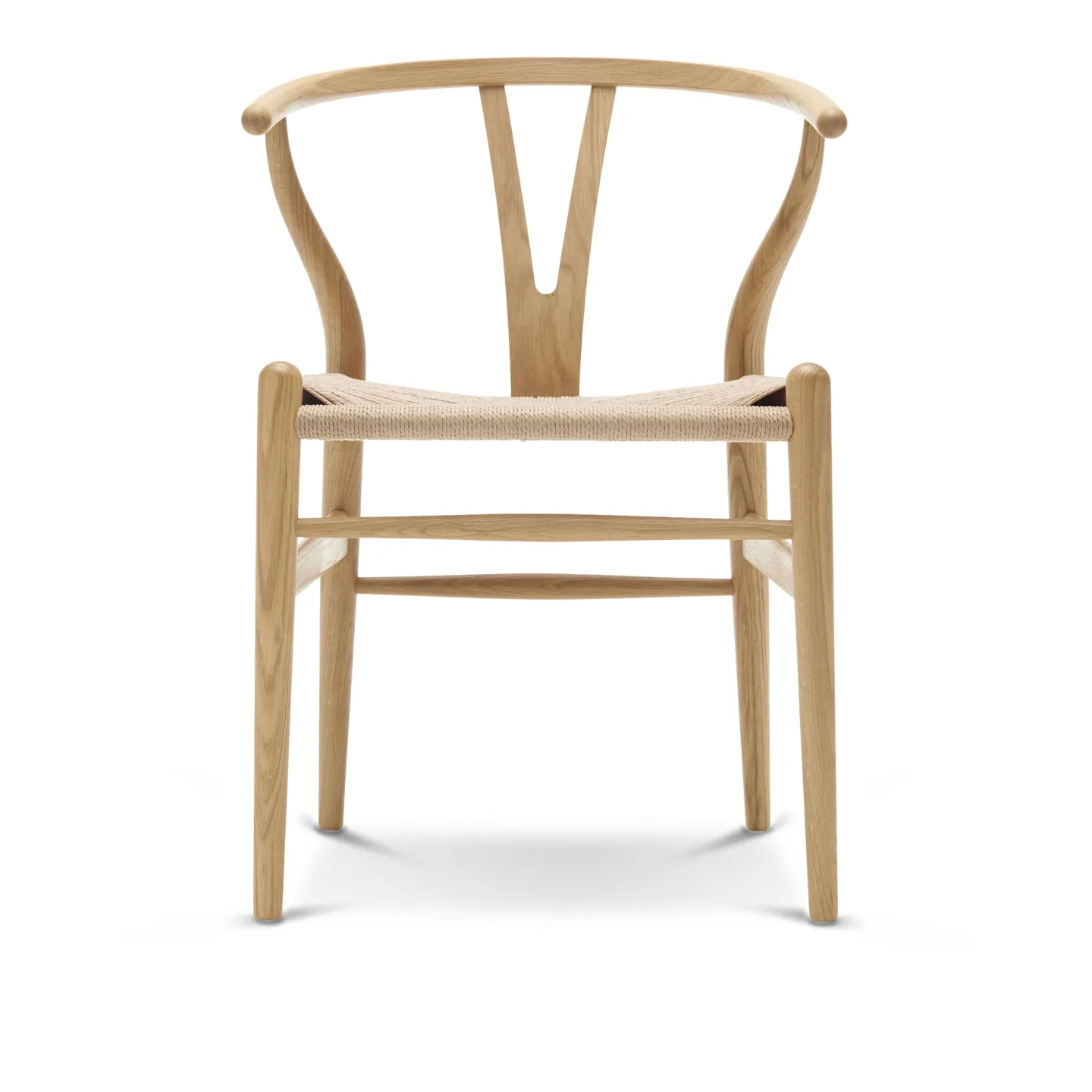 Carl Hansen - CH24 Y-Stolen Ek/ Snöre Natur Lackad - Matstolar - Hans J. Wegner - Träfärgad - Papper/Trä