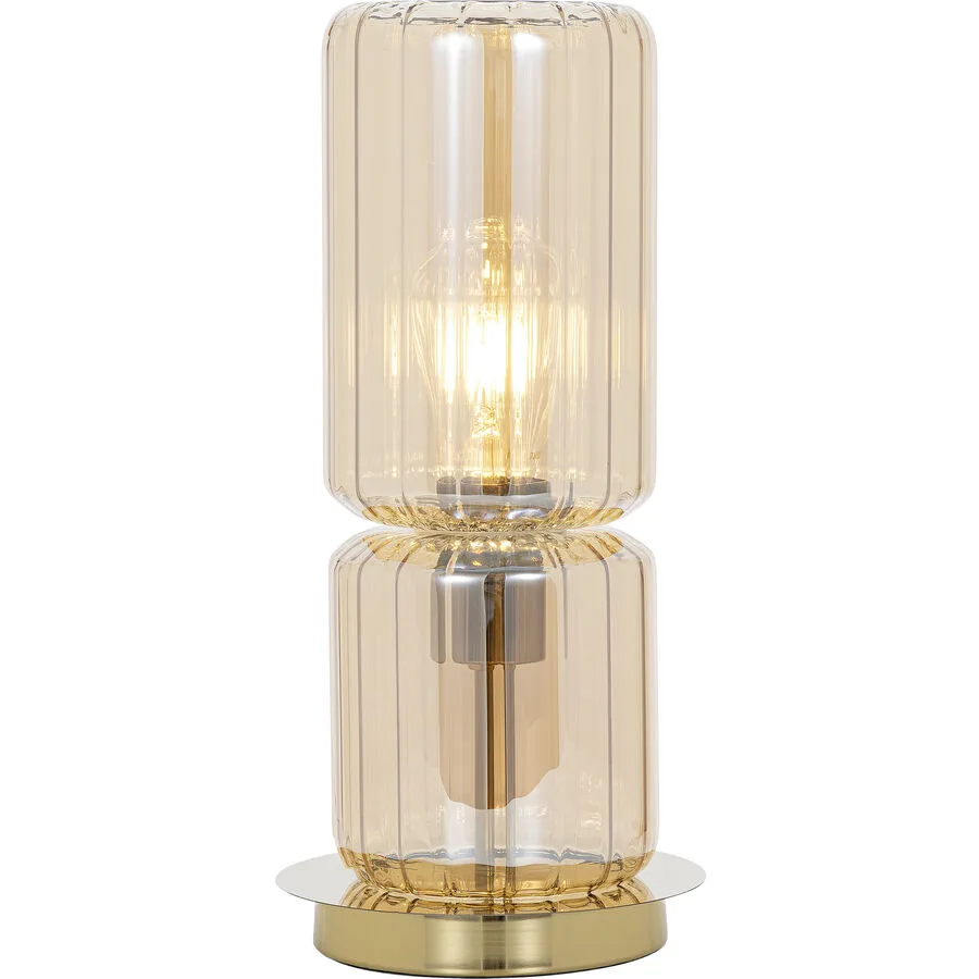 Tischlampe Harmon Gold Glas/Metall 13.2 cm 36 cm - Material: Metall/Glas