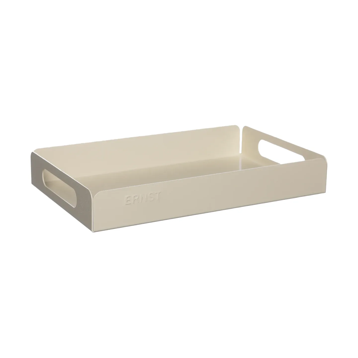 ERNST Ernst Tablett Metall 18x28,5 cm Cremeweiß