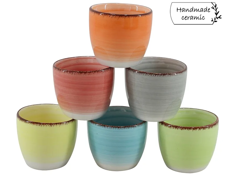 Espressotasse RAINBOW 9.5cl sandstein mehrfarbig 6-teilig